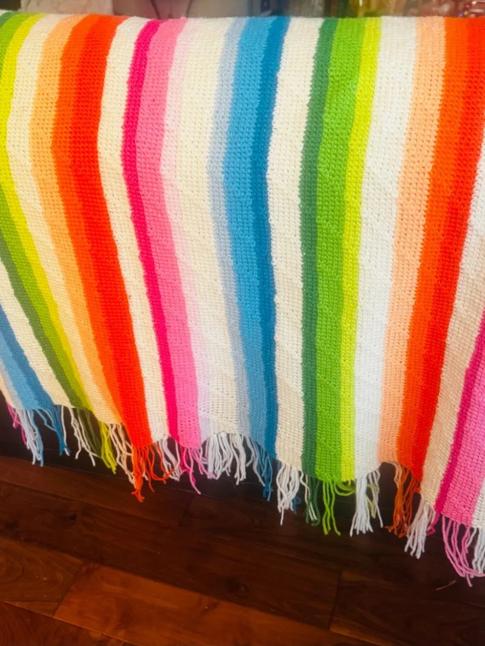 Handmade Crochet Afghan Blanket 45x60